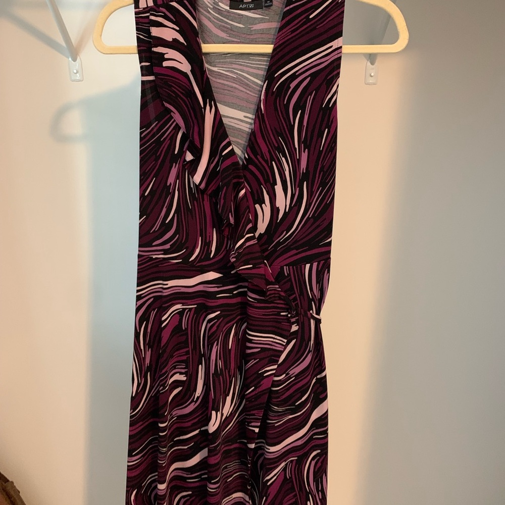Pretty in pink - faux wrap dress